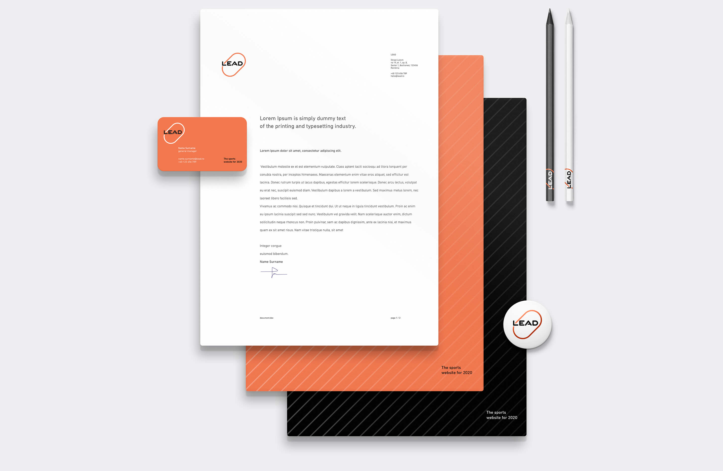 Lead stationery