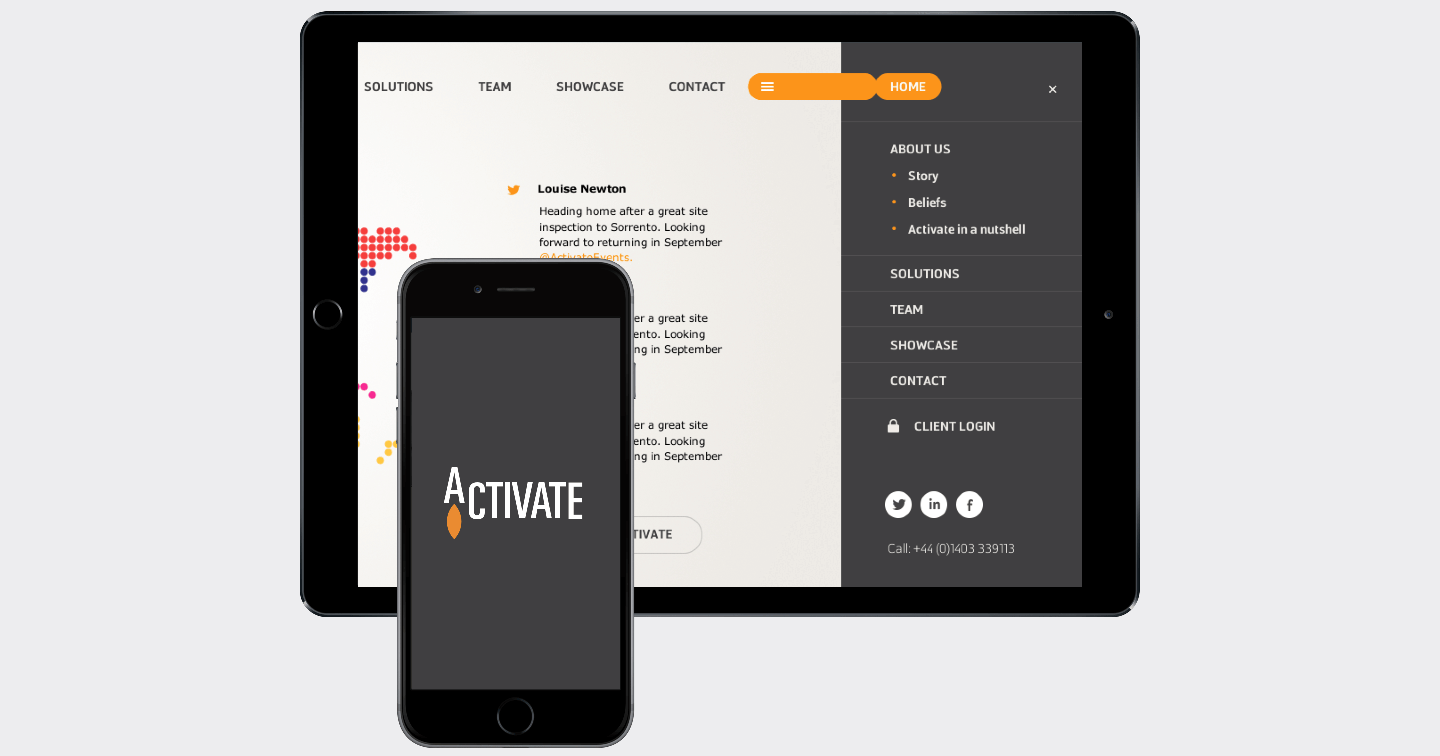 Activate website
