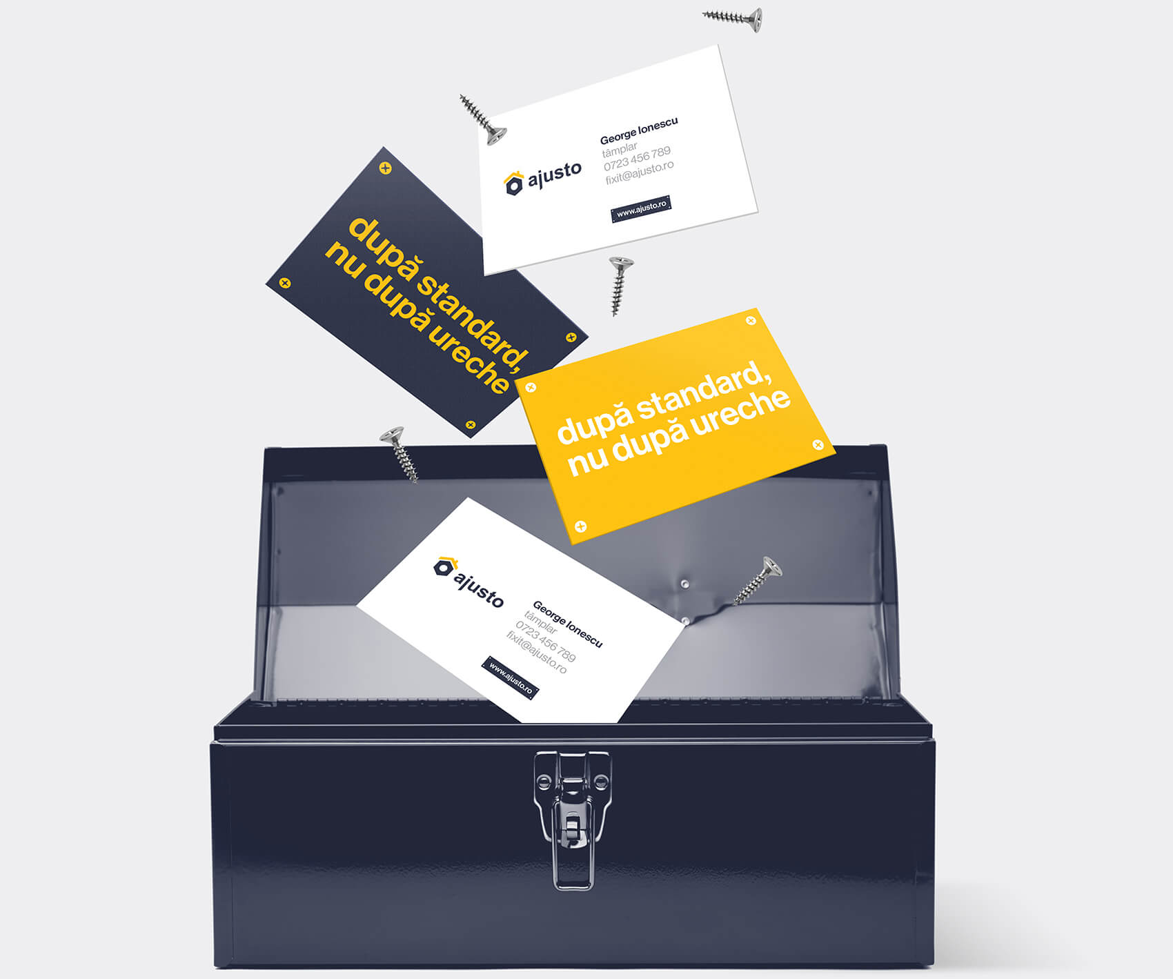 Ajusto business cards