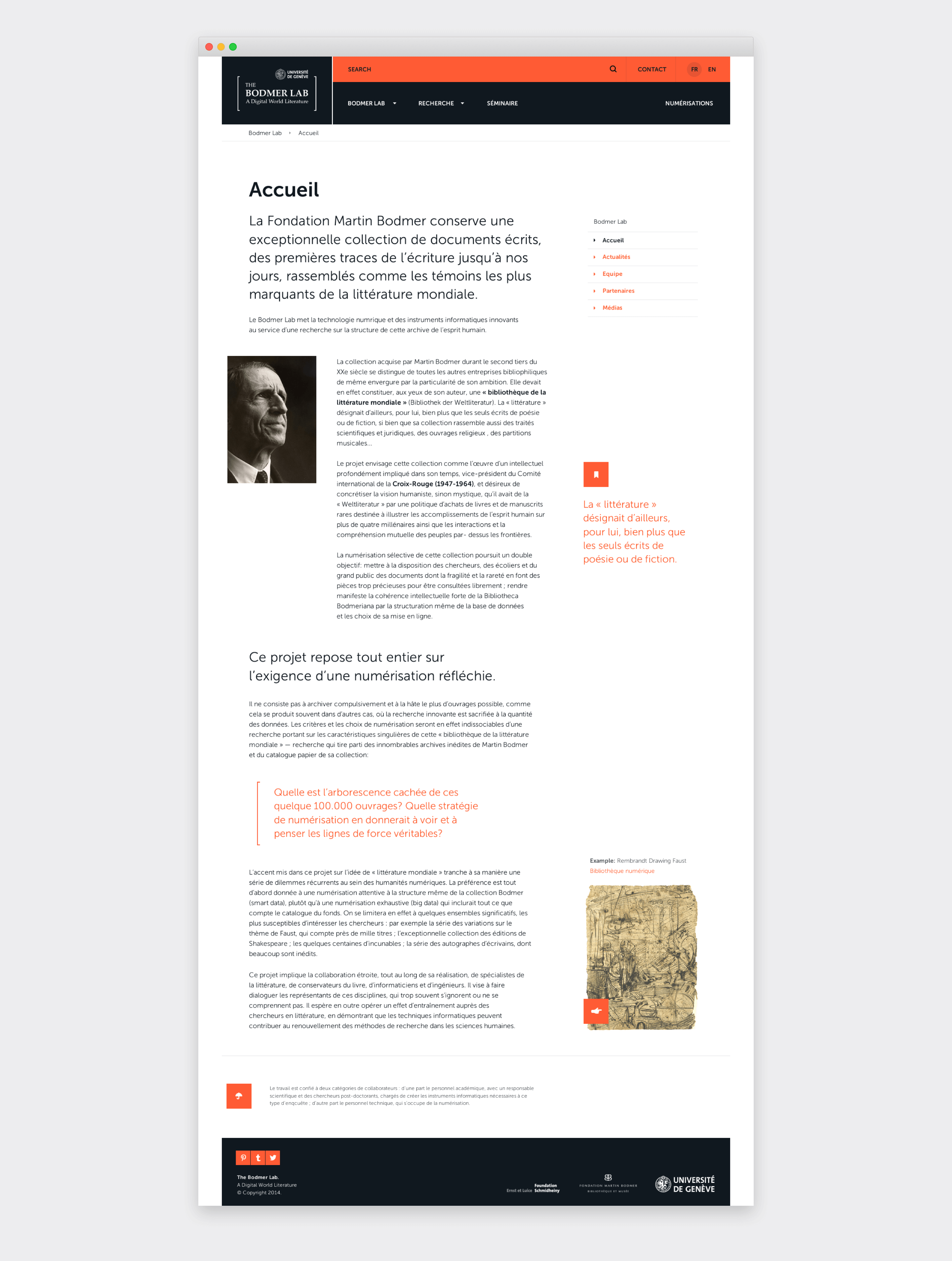 Bodmer website