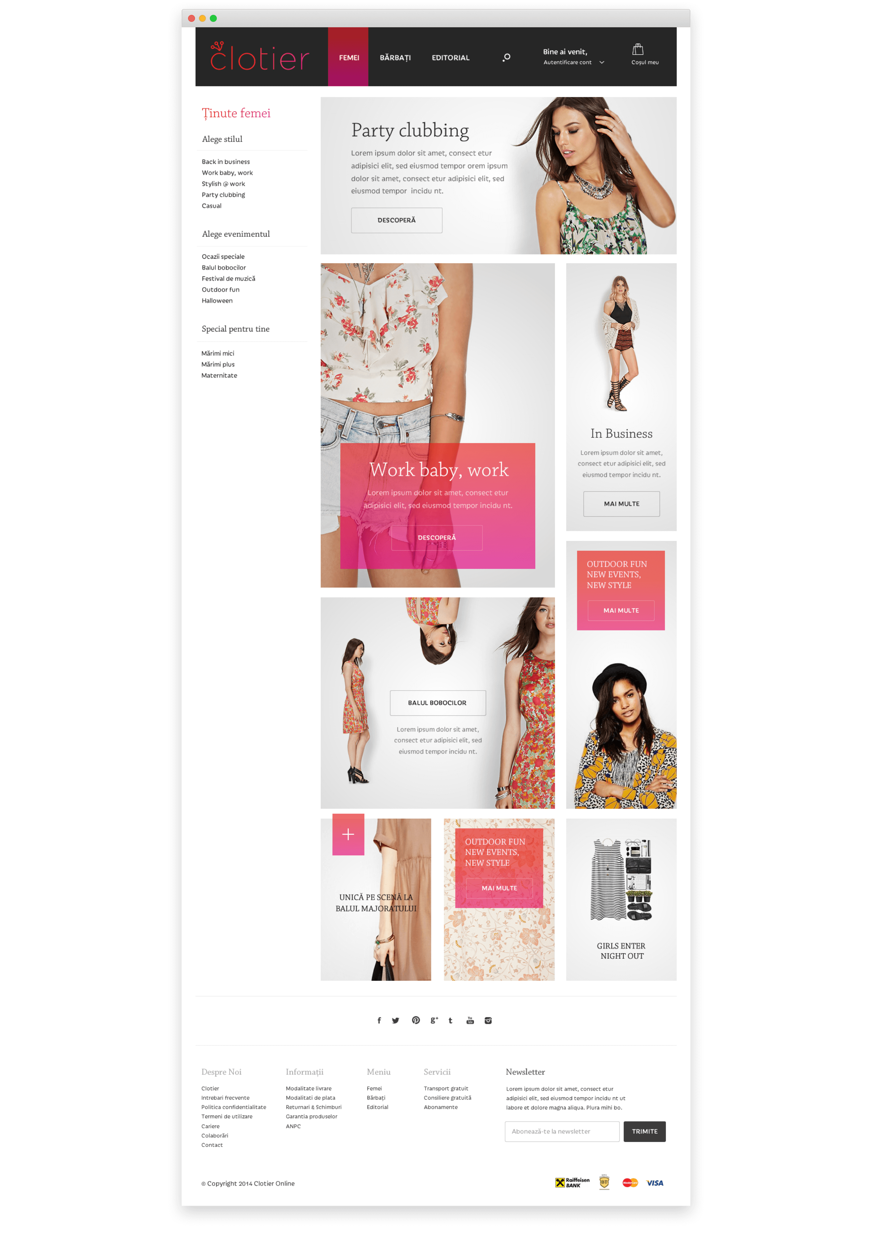 Clotier website