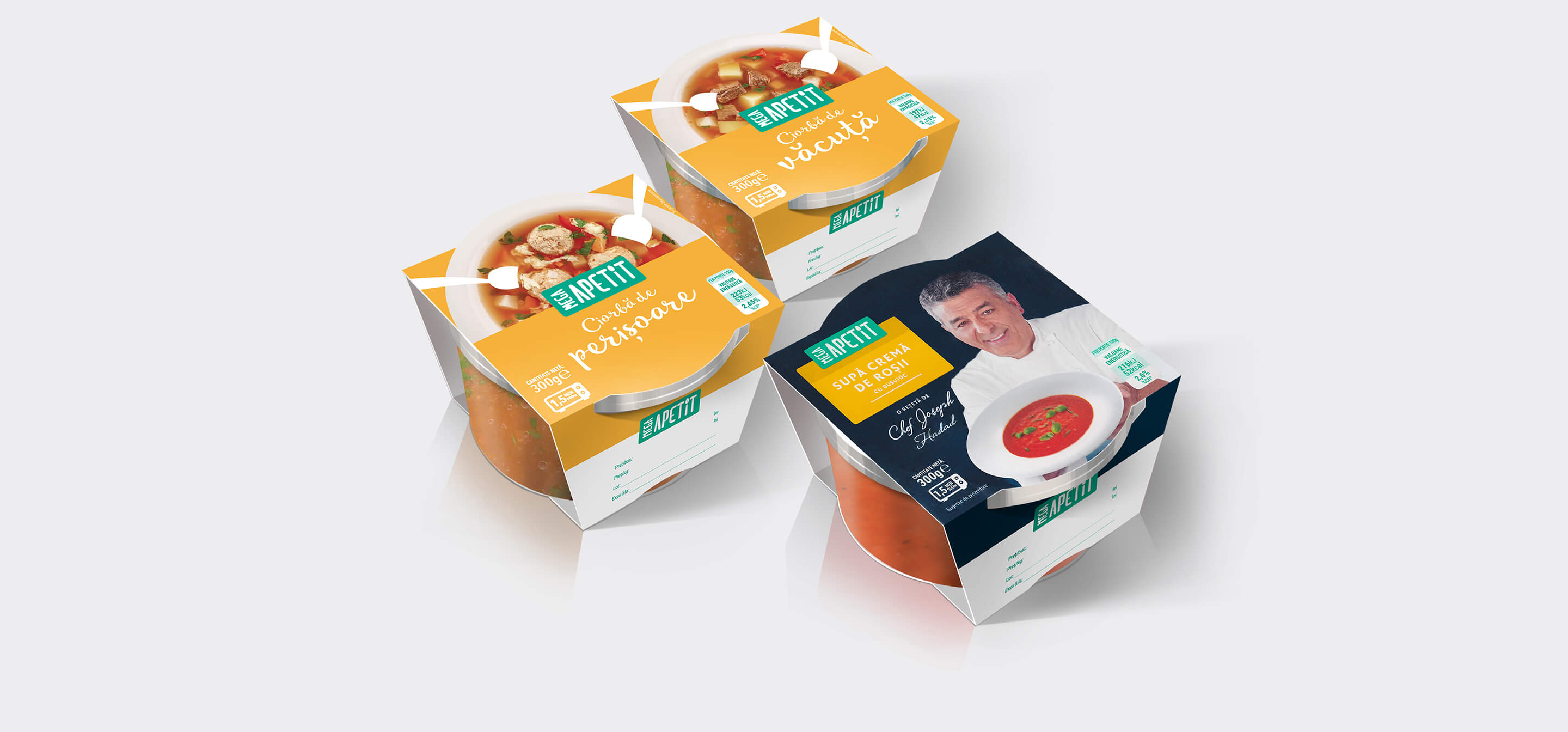 Mega Apetit soup packaging