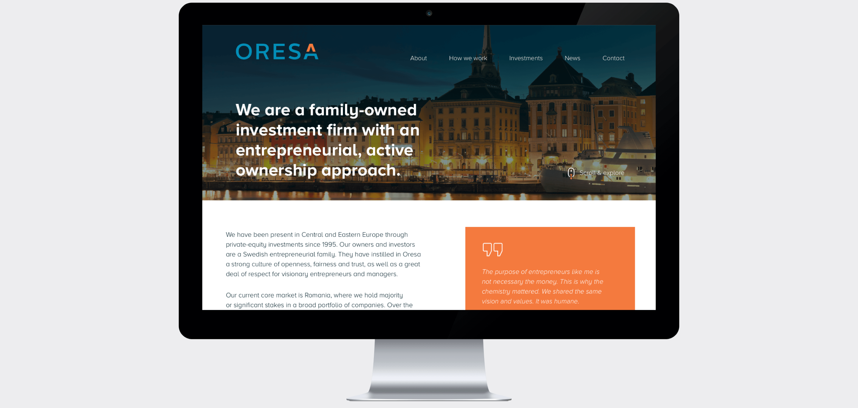 Oresa website