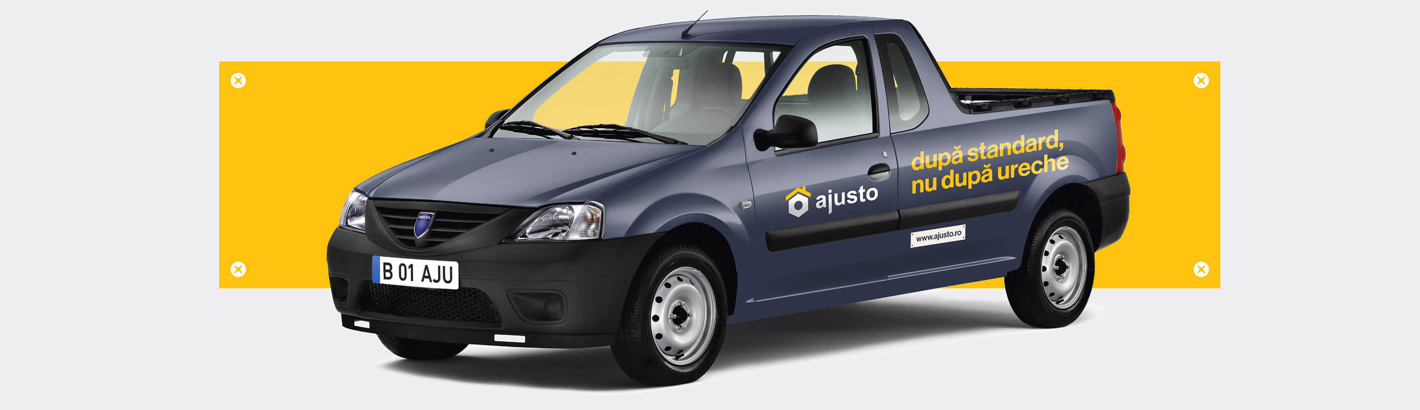 Ajusto branded car