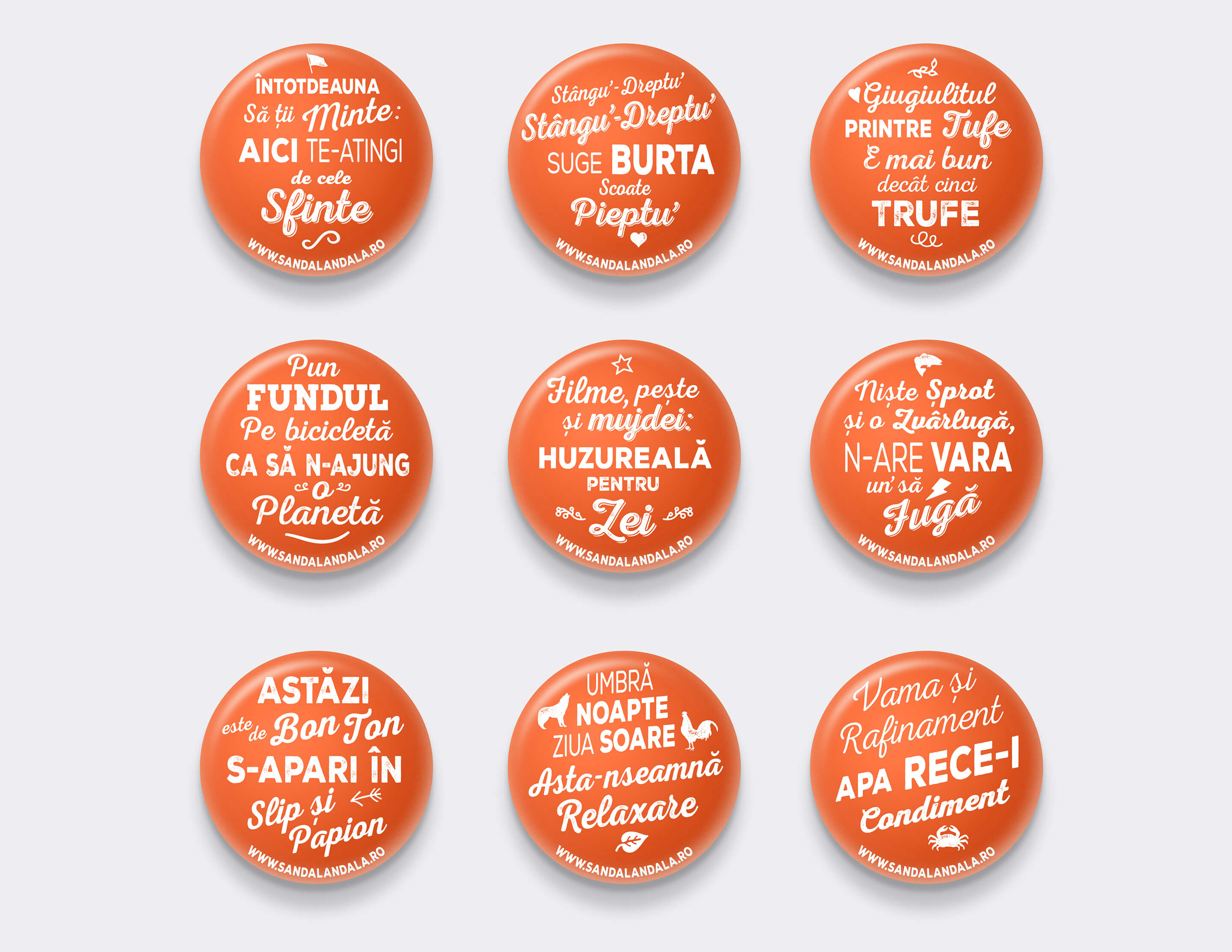 Sandalandala badges