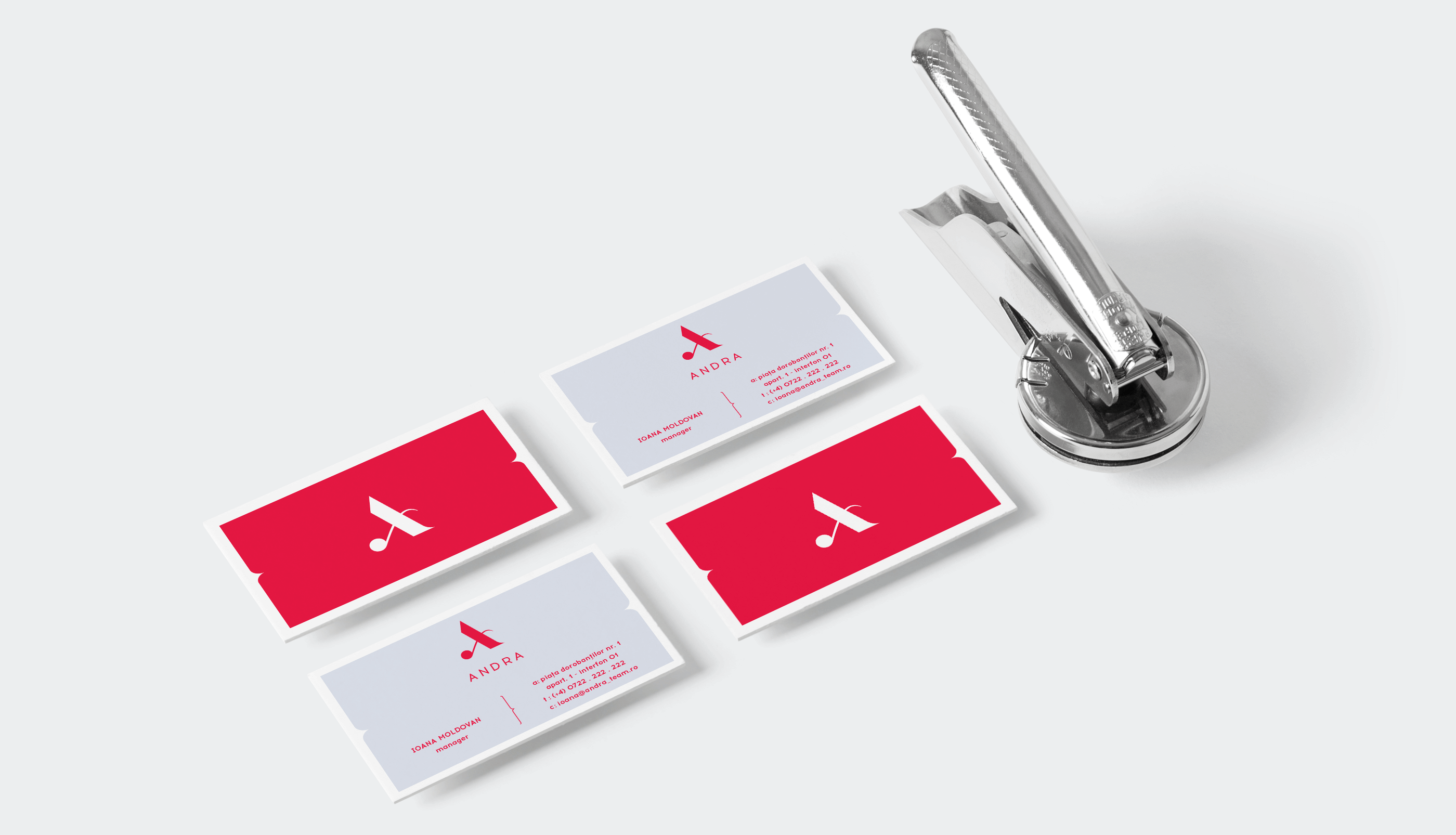 Andra business cards
