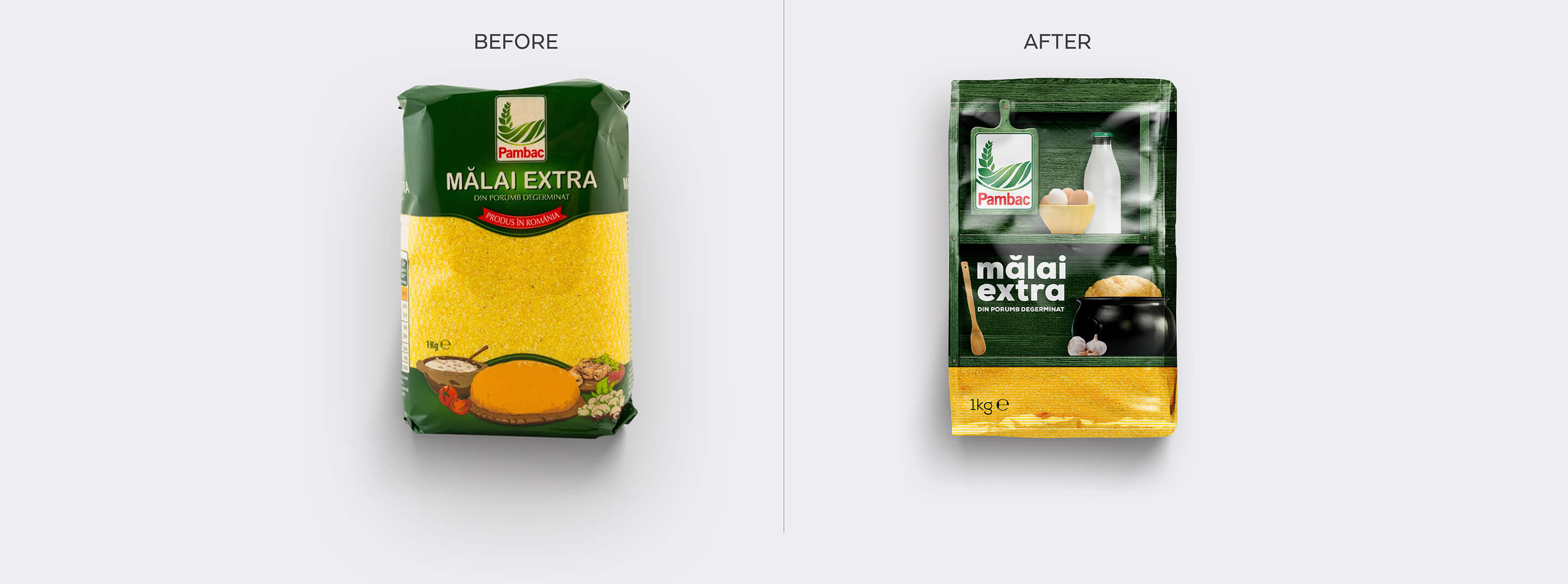 Pambac package before and after