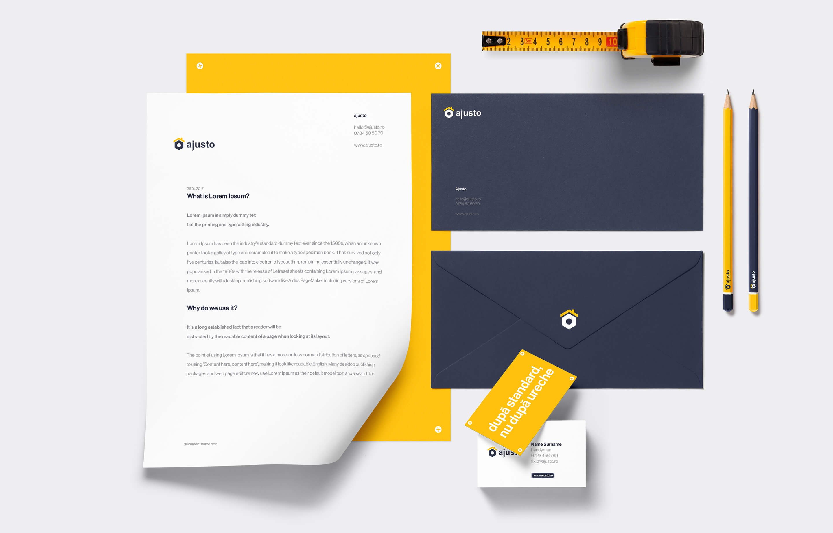 Ajusto Stationery