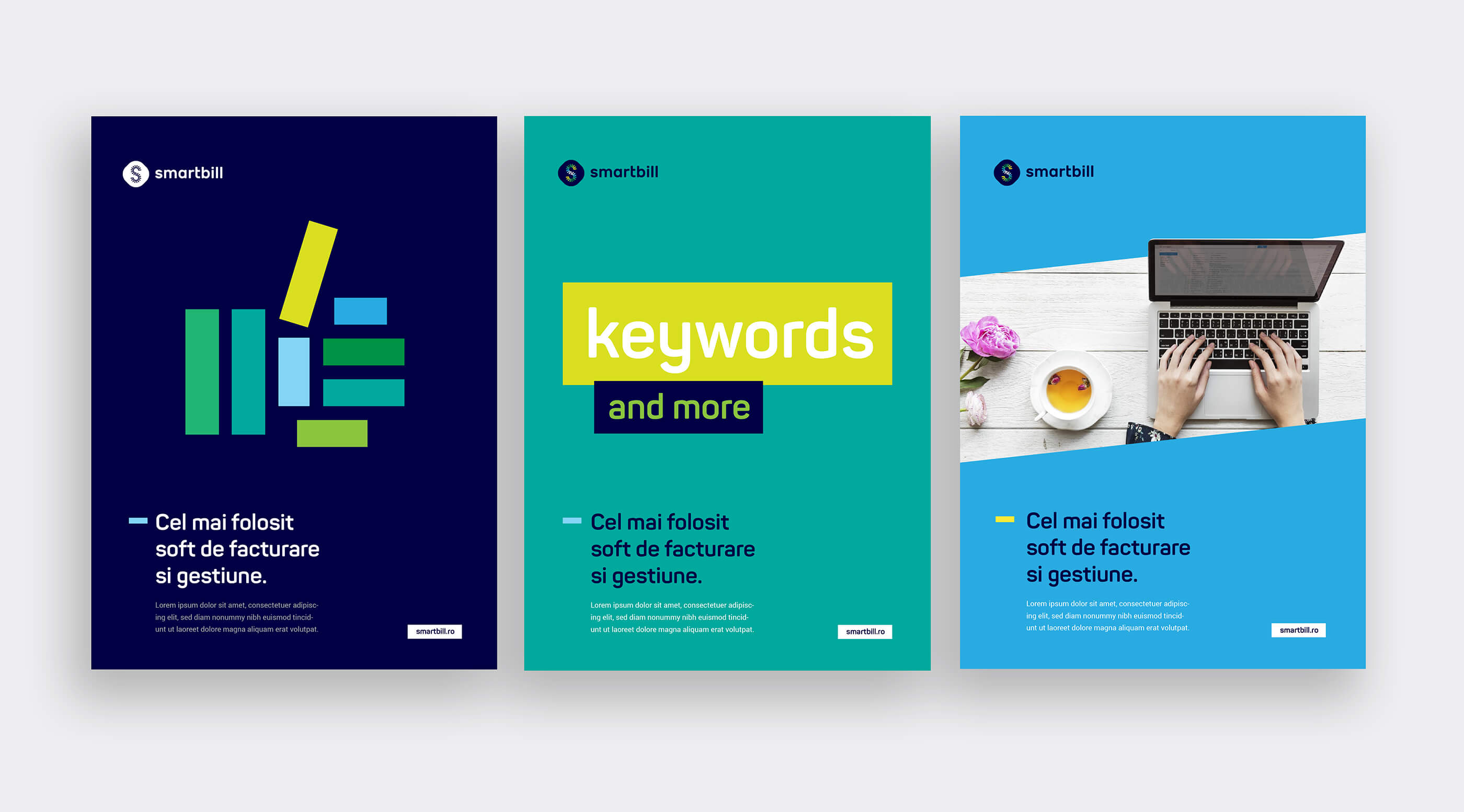 three posters