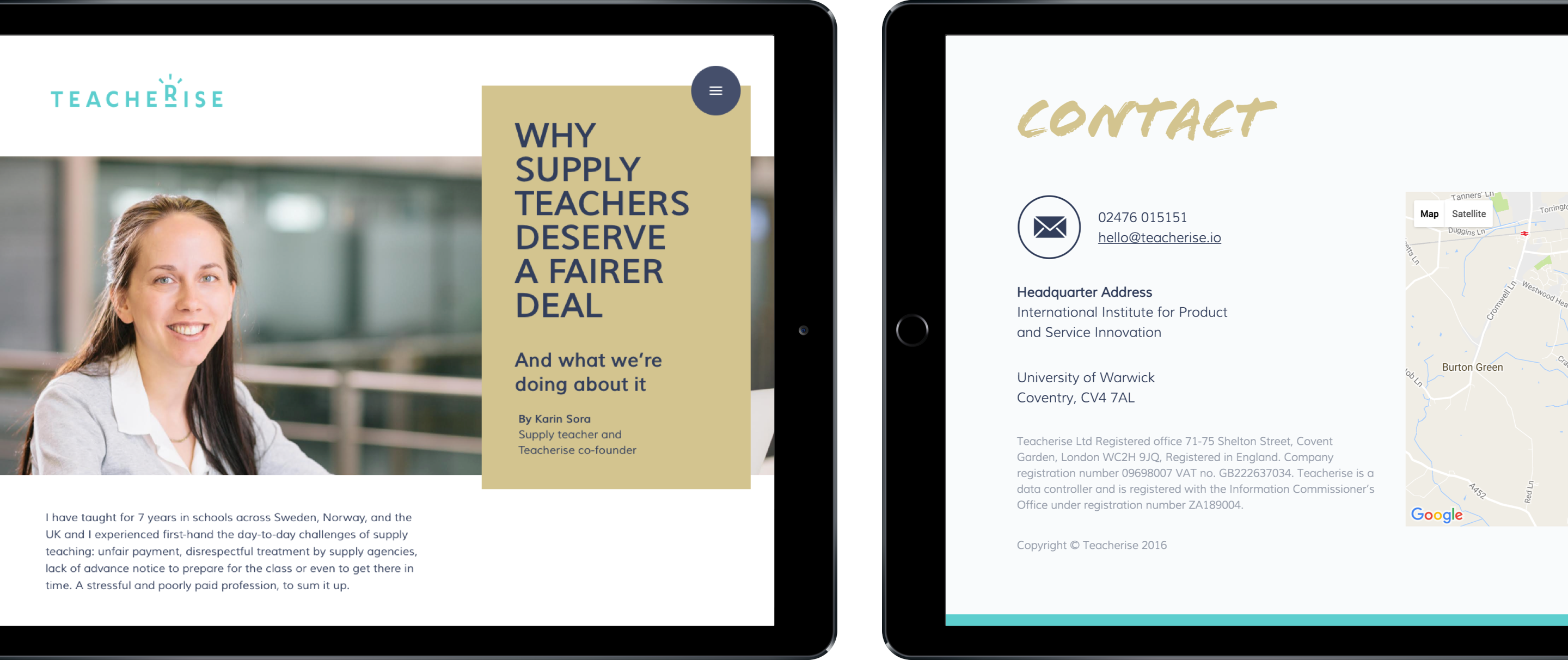 Teacherise website