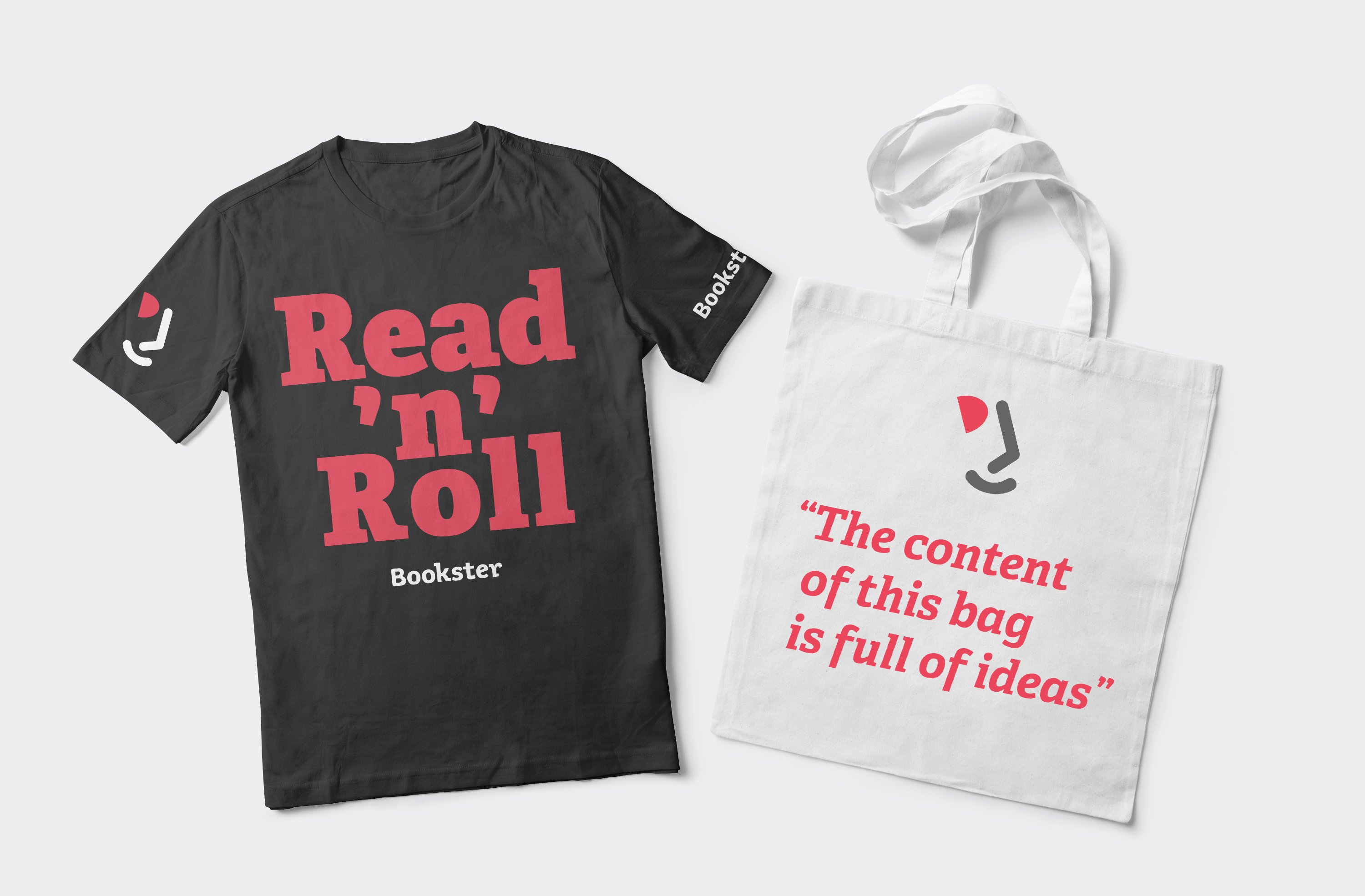 Bookster T-shirt and bag